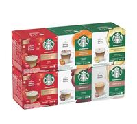 STARBUCKS Seasonal Pack Variété Café Gourmand by Nescafé Dolce Gusto, Capsules de Café 6 x 12 (72 Capsules) - Exclusivité Amazon