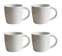Starbucks Verres à pied Série Fore Here Lot de 2 Blanc Short 8oz/227ml