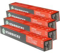 Starbucks Single Origin Colombia Kaffee, 4er Set, Medium Roast, Röstkaffee, Nespresso kompatibel, Kaffeekapseln, 40 Kapseln