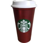 STARBUCKS Tasse de voyage réutilisable Holliday 2023 Holliday ST0001 - Rouge métallisé - Grande 473 ml