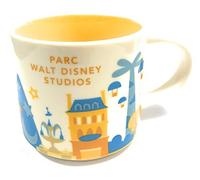 Starbucks Vous Êtes Ici » Yah Ville Tasse - Parc Walt Disney Studios - Paris - Limited Edition. 14 Oz Blanc