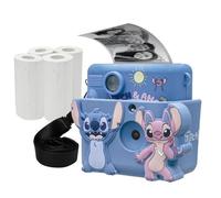 Lexibook Pack caméra imprimante Starcam Print Stitch DJ130DZ – Carte SD, 4 rouleaux, Bleu