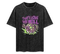 Starcraft II That's How We Roll Zerg Attack Mens T-Shirt Printed Graphic Top Unisex Black Tee S