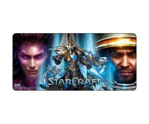 StarCraft Races Pro Tapis de souris de gaming XL 90 x 42 cm | Blizzard Sous licence, sous-main, trois factions, base antidérapante, tapis de clavier et de souris