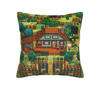 Stardew Valley Housse de coussin Motif carte de jeu Kawaii Taie d'oreiller douce pour fauteuil, canapé, décoration d'intérieur
