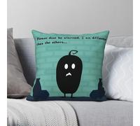 Stardew Valley Krobus Sewers Taie d'oreiller carrée en polyester et lin Motif velours Fermeture éclair Décor Housse de coussin pour la maison