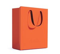 Stardis Binbox Corbeille À Papier Rectangulaire Stylée Avec Poignée En Plastique Pour Bureau, Poubelle, Corbeille À Déchets, Orange