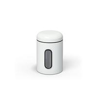 stardis Bocal de conservation 0,9 l avec couvercle et fenêtre de visualisation pour aliments, boîte de rangement robuste, boîte en métal pour café, thé, céréales, café, revêtement anti-traces de