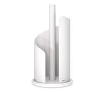 stardis Porte-rouleau d'essuie-tout design en acier inoxydable mat H 30 cm Ø 15 cm Porte-rouleau de papier essuie-tout debout Blanc pur