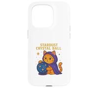 Stardust Boule de Cristal Chat Mystique Coque pour iPhone 15 Pro