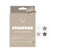 Starface Hydro-Star® Earth Lot de 32 patchs à boutons, hydrocolloïde, cliniquement prouvés en 6 heures, absorbent les liquides, réduisent les rougeurs, 4 couleurs neutres, soins de la peau végétaliens