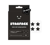 Starface Hydro-Star® Lot de 32 patchs hydrocolloïdes noirs en forme | Testé dermatologiquement • Couvre et protège les taches visibles • Absorbe les boutons • Végétalien, sans cruauté envers les