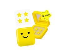 Starface Hydro-Stars - Lot de 32 patchs à boutons hydrocolloïdes jaunes - Absorbent les fluides et réduisent l'inflammation - En forme d'étoile mignonne - Soins de la peau végétaliens et sans cruauté envers les animaux