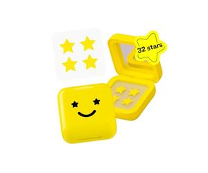 Starface Hydro-Stars - Lot de 32 patchs à boutons hydrocolloïdes jaunes - Absorbent les fluides et réduisent l'inflammation - En forme d'étoile mignonne - Soins de la peau végétaliens et sans cruauté envers les animaux