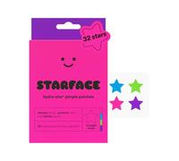 Starface Party Lot de 32 patchs hydrocolloïdes colorés en forme d'étoile