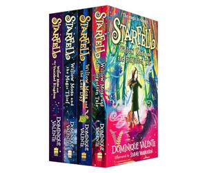 Starfell Série 4 Collection de livres par Dominique Valente Inc Willow Moss et le jour perdu, Conte oublié, Royaume disparu et Voleur magique