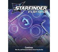 Starfinder Flip-Mat : Cantina - Tapis de jeu double face 61 x 76 cm - Bar de plongée et carte de combat sur le toit pour jeux de table RPG Paizo