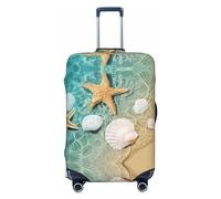 Starfish And Seashell On The Summer Beach - Housses de protection élastiques pour valises de 45 à 81 cm, Noir, G
