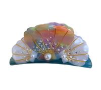 Starfish Hair Clip, Nonslip Hairpin Secure Hold, 9x4.3cm/3.54x1.69 Inches Creative Pearl Design, Cute Hairs Accessory for Thick Thin Hair, Bun, Ponytail Acetate