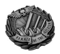Starforged Badge à épingle en Warhammer 40 K pour les troupes de choc cadiennes Space Marines, Veteran Cadian Gate, Métal non précieux, Pas de gemme