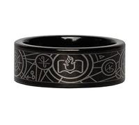 Starforged Bague rune des porteurs de mots Grande Croisade commémorative de Warhammer 40K, métal non précieux, sans pierre précieuse, Métal, Aucune pierre précieuse