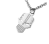 Starforged Chaos Legion Iron Warriors Warhammer 40K Space Marine Collier Pendentif Homme Acier inoxydable Sans pierre précieuse, Acier inoxydable, Pas de gemme