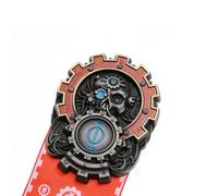 Starforged Seal of Omnissiah Machine God Deus Mechanicus Broche pour homme Sac à dos Accessoires Vêtements Taille M Zinc sans pierre précieuse