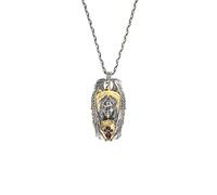 Starforged Warhammer 30K The Horus Heresy Blood Angels Sanguinius Collier en argent pour homme, 43.5mm *22.5mm, Argent sterling, Pas de pierre précieuse