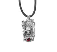 Starforged Warhammer 30K The Horus Heresy Horus Collier en argent avec pendentif pour homme, pendant, Argent sterling, Pas de pierre précieuse