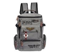 STARFORGED Warhammer 40K Astra Militarum Sac à dos, Gris Krieg, taille | Collection de sacs à dos en toile avec des designs classiques et actualisés, un rangement rembourré pour ordinateur portable