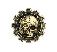 Starforged Warhammer 40K Chapter Icon Grey Knight Death Watch Space Wolves Pin's Accessoires pour homme, Acier allié, Pas de gemme