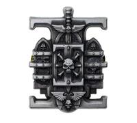 Starforged Warhammer 40K Chapter Icon Grey Knight Death Watch Space Wolves Pin's Accessoires pour homme, Acier allié, Pas de gemme