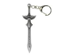 Starforged Warhammer 40K Dark Angels Sword of Colibon 2023 Porte-clés pour homme Cadeau de Noël Petit ami, Argenté, taille unique