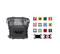 Starforged Warhammer 40K Space Marins Death Angel Tatical Sac à dos pour homme Accessoires de mode, Version mise à niveau (comprend un ensemble de patchs), 230*250*110mm, Sacs à dos de voyage