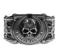 Starforged Warhammer Bague pour homme 40 K Sigil d'Ultramar et d'Ultramarines Space Marine Legion, silver 20, Métal, Aucune pierre précieuse