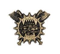 Starforged Warhammer Horus Heresy Burning Galaxy Legion Insignia Broche 30K Bijoux pour homme, Zinc, Pas de gemme