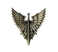 Starforged Warhammer Horus Heresy Burning Galaxy Legion Insignia Broche 30K Bijoux pour homme, Zinc, Pas de gemme