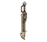 Starforged Warhammer Porte-clés 40 K sous licence Boulon rond Épée Chaos Hache Ork Choppa Thunderhammer Épée WH40K Cadeau pour homme, Porte-clés Chaos Spacemarine Chainsword, S