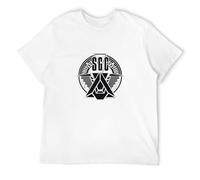 Stargate SG-1 SGC Emblem 2 T-Shirt Custom Tee Shirt White XL