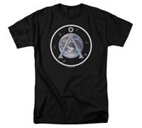 Stargate SG1 Earth Emblem T Shirt Sci-FI TV Alien Show Tee Black BlackX-Large