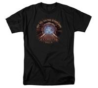 Stargate SG1 Other Side T Shirt Sci-FI TV Alien Show Tee Black BlackX-Large