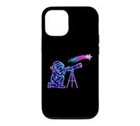 Stargazer Boy Christmas Telescope Space Coque pour iPhone 12/12 Pro
