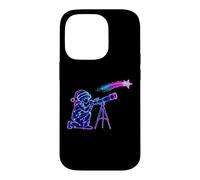 Stargazer Boy Christmas Telescope Space Coque pour iPhone 14 Pro