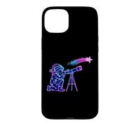 Stargazer Boy Christmas Telescope Space Coque pour iPhone 15 Plus
