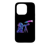 Stargazer Boy Christmas Telescope Space Coque pour iPhone 15 Pro