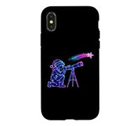 Stargazer Boy Christmas Telescope Space Coque pour iPhone X/XS