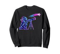 Stargazer Boy Christmas Telescope Space Sweatshirt