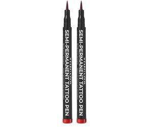 Stargazer Feutre Effet Tatouage Rouge (Lot de 2)