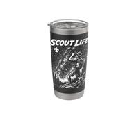 Stargazer Scout Scout Life Retro Scouting Illustration Gobelet isotherme en acier inoxydable double paroi