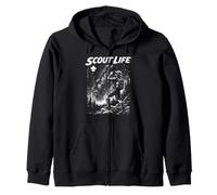 Stargazer Scout Scout Life Retro Scouting Illustration Sweat à Capuche